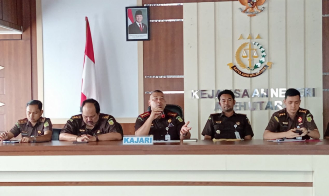 Kajari Aceh Utara konpres kinerja 2024