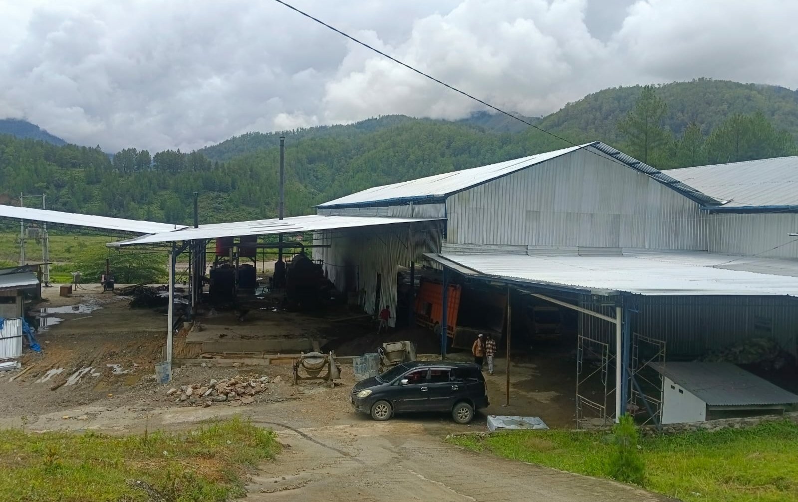 Kamp PT Rosin setelah berhenti beroperasi