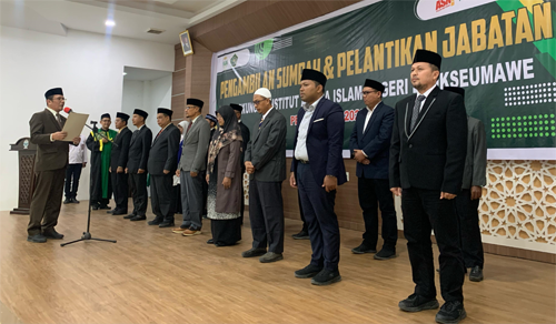 Profesor Danial Lantik 3 Wakil Rektor dan 11 Pejabat Pelaksana Akademik IAIN Lhokseumawe, Ini Nama-Namanya