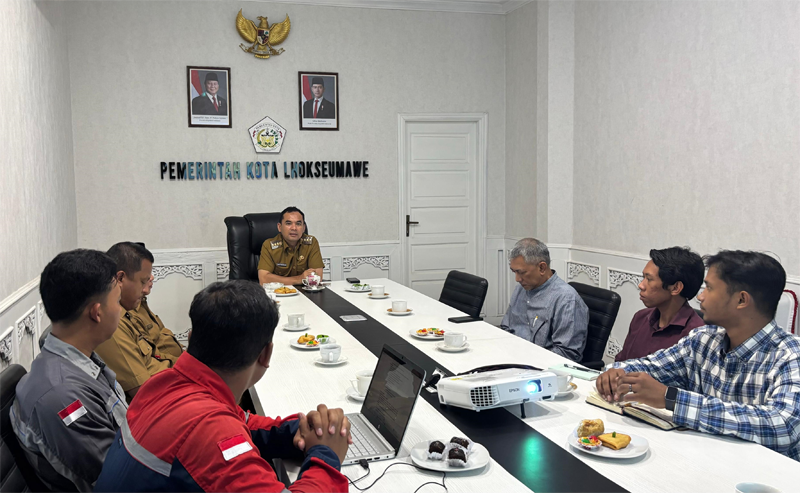 Wali Kota Lhokseumawe Sayuti Abubakar meminta klarifikasi pelaksana proyek SPAM, PT Toya Perdana