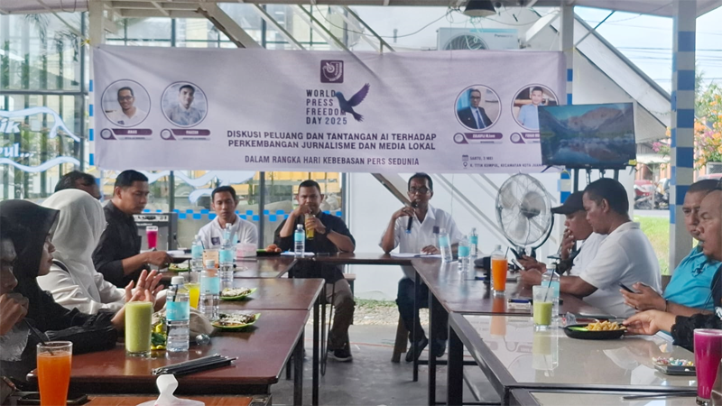 Peringati Hari Kebebasan Pers Sedunia, AJI Bireuen Bahas Peluang dan Tantangan AI Terhadap Media Lokal