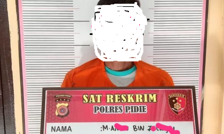 Pria Rudapaksa Anak Tiri di Pidie Diciduk Polisi