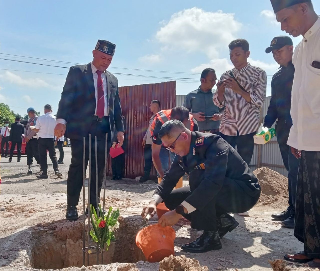Kapolres Aceh Utara letak batu pertama kantor Satresnarkoba