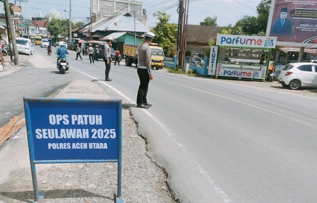 Empat Hari Operasi Patuh Seulawah, Satlantas Polres Aceh Utara Tilang 64 Pelanggar