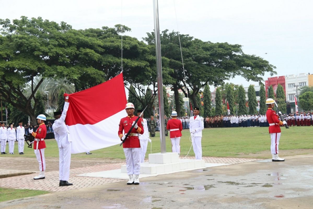 Pemko Lhokseumawe Gelar Upacara Peringati HUT ke-80 RI, Ini Kata Sayuti Abubakar