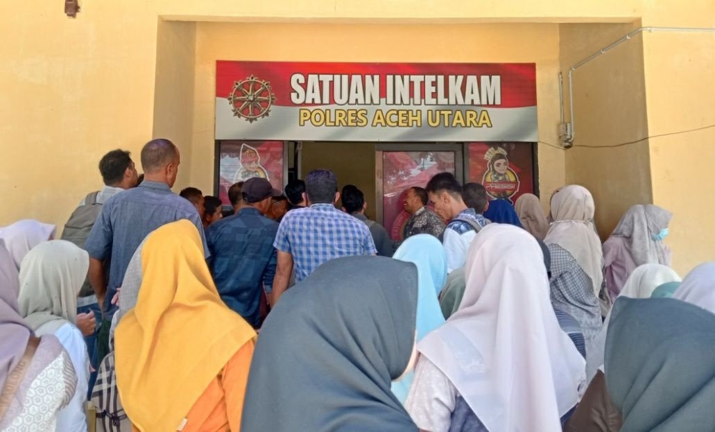 Calon PPPK paruh waktu urus SKCK di Polres Aceh Utara