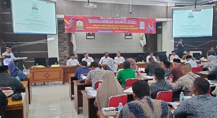 Komisi I DPRA Gelar RDPU untuk Serap Masukan Raqan Ketertiban Umum