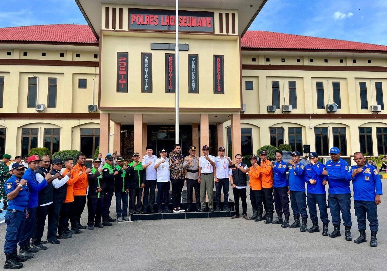 Ketua DPRK Lhokseumawe Hadiri Apel Kesiapan Tanggap Bencana 2025