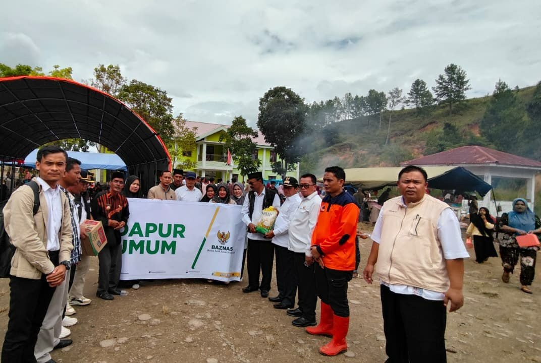 BAZNAS Salurkan Bantuan untuk Dua Dapur Umum Pengungsi di Gayo Lues