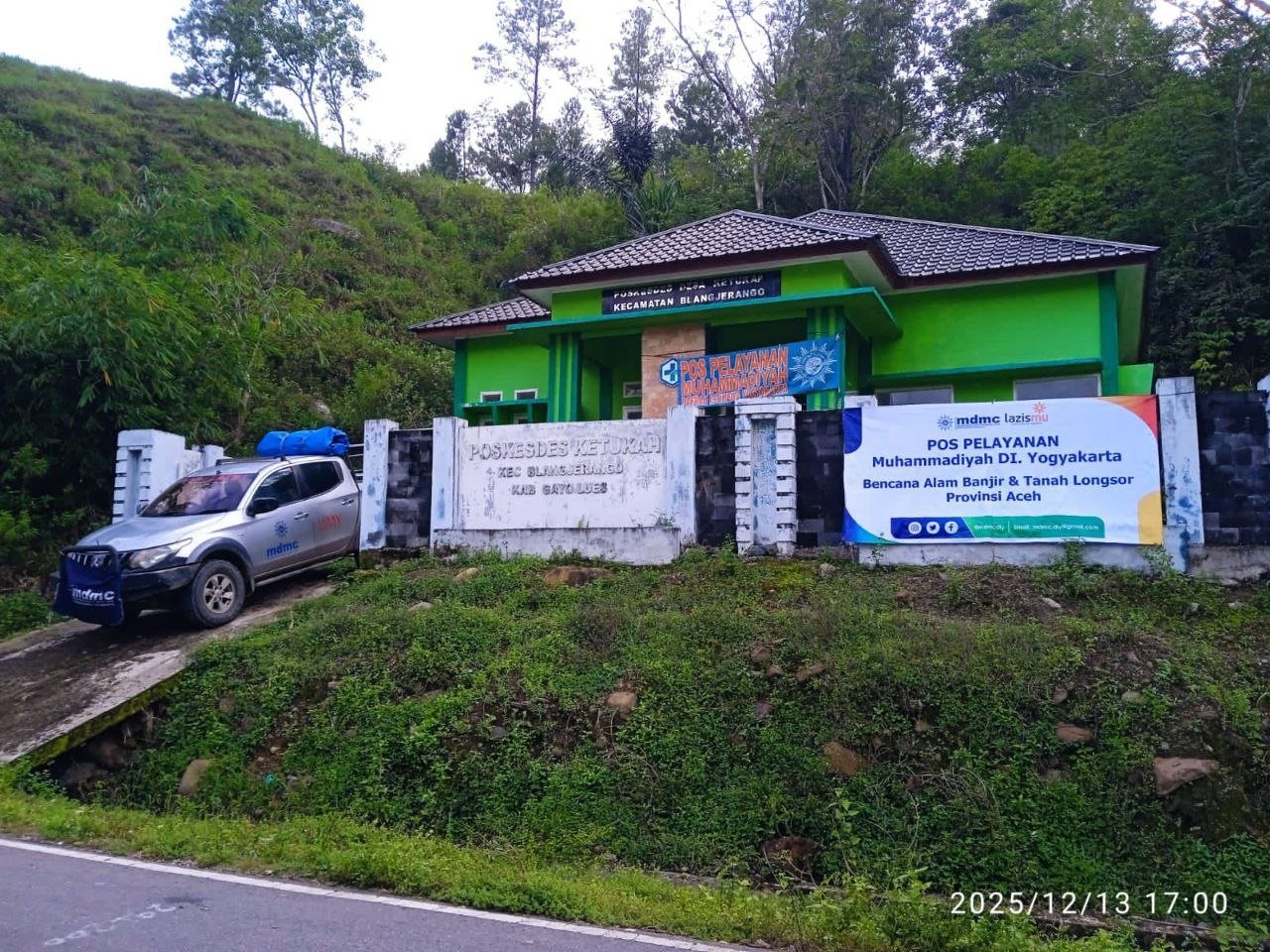 Muhammadiyah Gayo Lues Salurkan Bantuan ke 30 Desa, MDMC Buka Posko Pelayanan