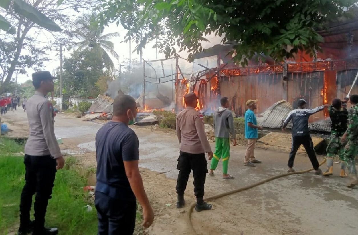 Enam Ruko di Aceh Utara Terbakar, Tidak Ada Korban Jiwa