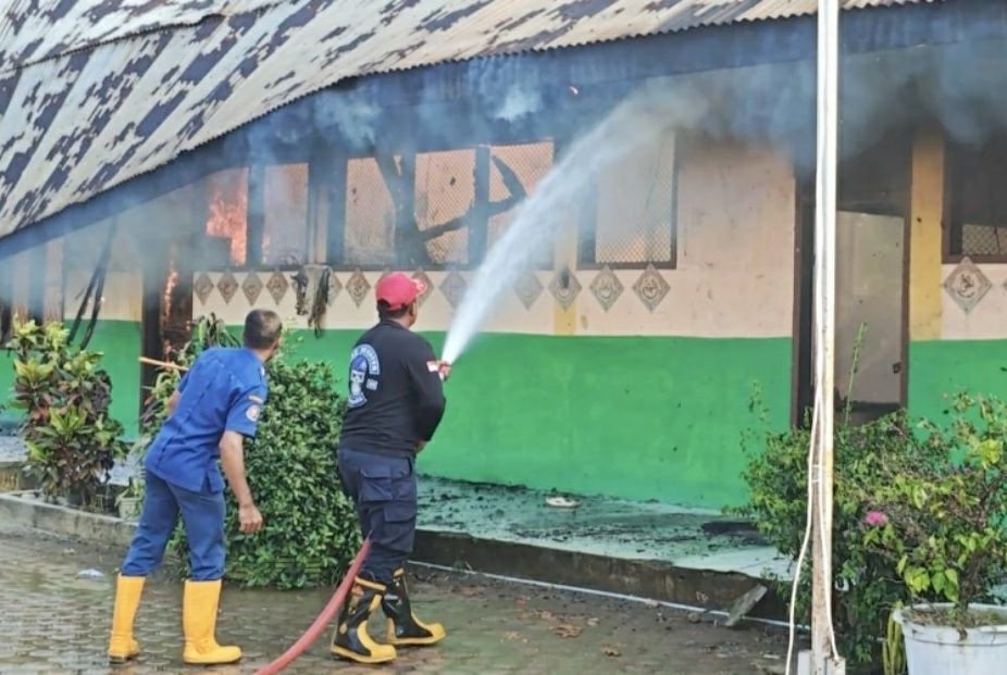 SDN 5 Kuta Makmur Aceh Utara Terbakar, Kerugian Rp650 Juta
