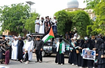 MER-C Terjunkan Tim Medis dalam Aksi Solidaritas Palestina–Iran di Lhokseumawe