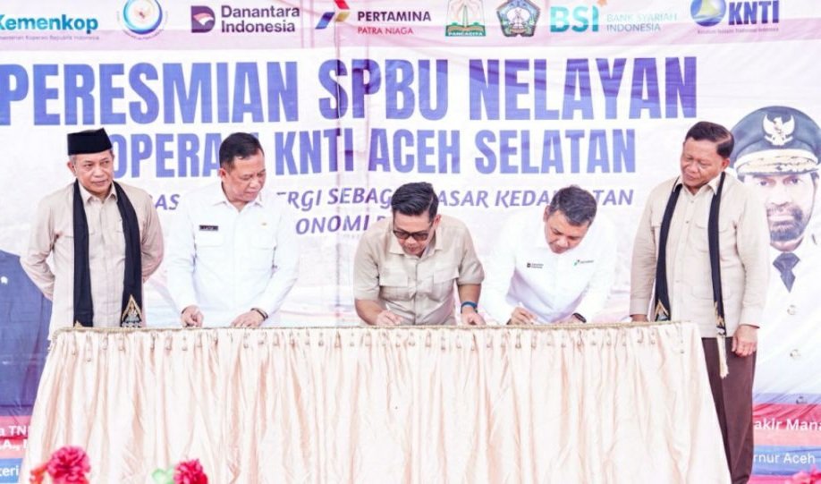 Peresmian SPBU Nelayan di Aceh Selatan
