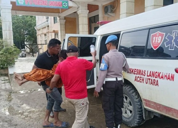 korban tersambar petir di Langkahan