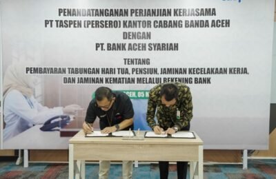 Bank Aceh Syariah dan PT Taspen (Persero) Perkuat Sinergi Layanan Pembayaran Pensiun