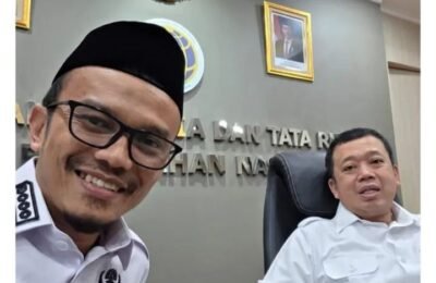 Temui Nusron Wahid di Jakarta, HRB Laporkan Pencaplokan Lahan oleh PT Laot Bangko dan Kebun Tanpa HGU PT SPT