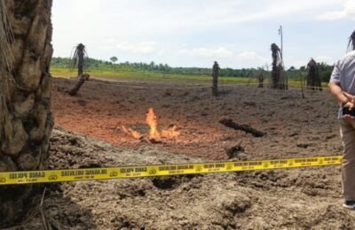 Pengeboran Sumur Bor Picu Semburan Gas dan Api Raksasa di Aceh Utara