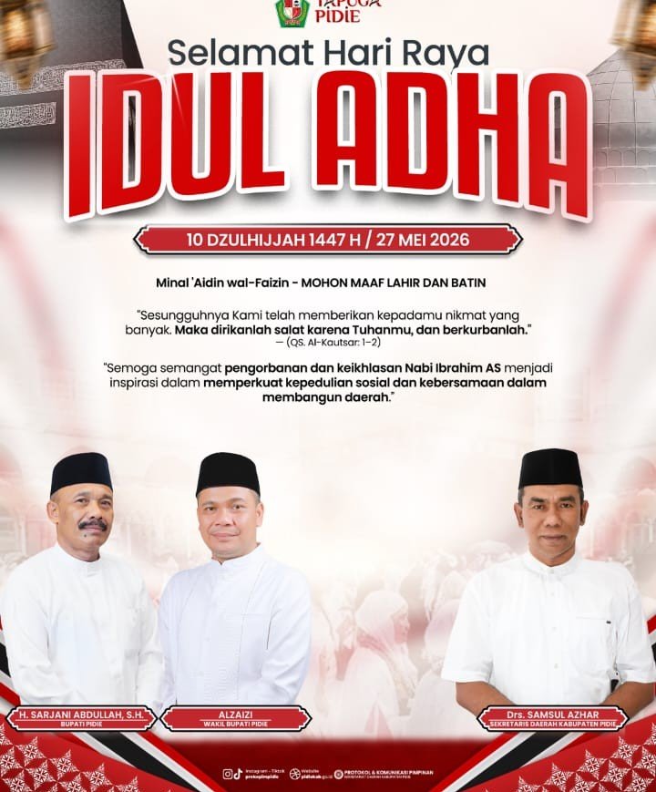 Pidie Pemkab Idul Adha 1447 H 2026 banner iklan