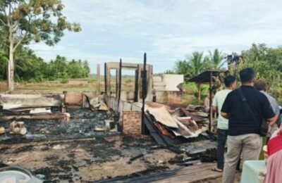 Warkop di Seunuddon Hangus Terbakar, Kerugian Rp130 Juta