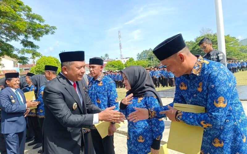 Bupati Gayo Lues Lantik PPPK Paruh Waktu, Setiap Orang Diwajibkan Tanam Kopi Setegah Hektare