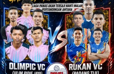 Final Voli: Olimpic VC vs Rukan VC, Duel Gengsi Dua Kabupaten Perebutkan Golden Tiket