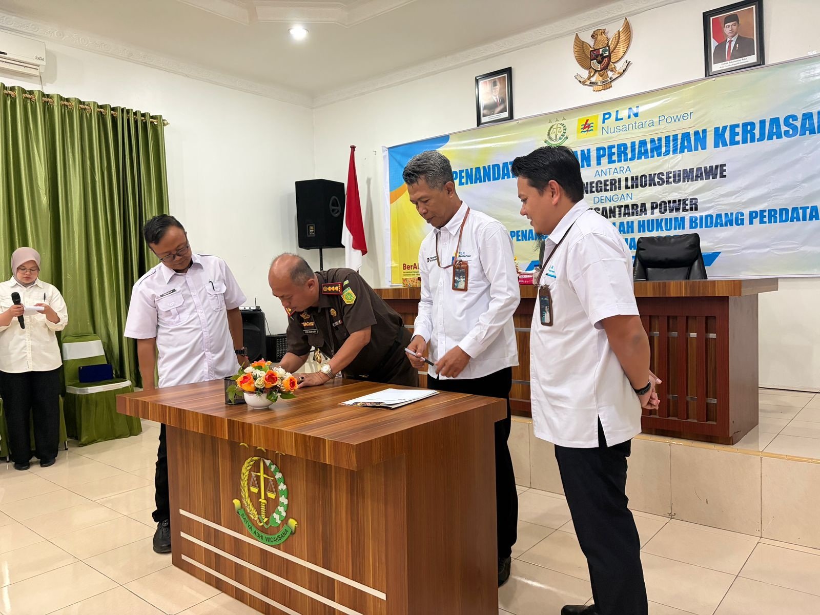 PLN NP UP Arun dan Kejari Lhokseumawe Kerja Sama Datun