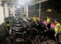 Satlantas Aceh Utara Amankan 16 Motor Knalpot Brong