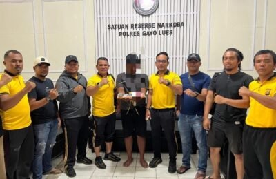 Satresnarkoba Polres Gayo Lues Tangkap Pengedar, 19 Paket Sabu Diamankan
