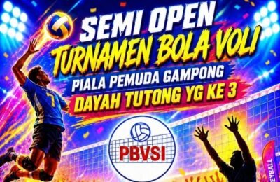 Pemuda Dayah Tutong Gelar Turnamen Voli, 14 Tim dari Pidie dan Pijay Siap Berlaga