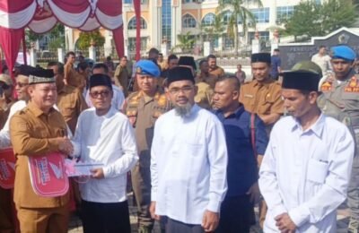 Pemkab Aceh Utara Serahkan 852 Motor Imum Gampong, Perkuat Pelayanan Syariat Islam