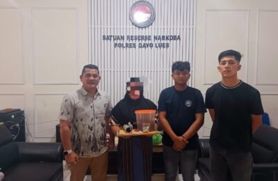 Satresnarkoba Polres Gayo Lues Tangkap Perempuan Penyimpan Ganja Kering