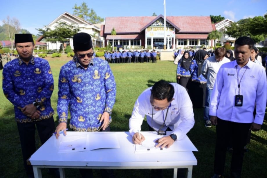 Pemkab Aceh Tengah kerja sama Taspen Lhokseumawe