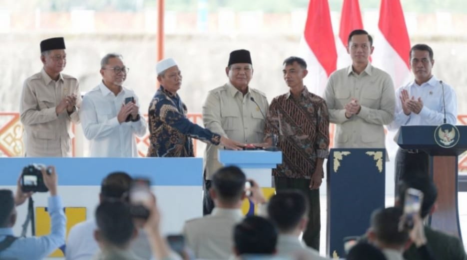 Presiden Prabowo resmikan lima bendungan strategis