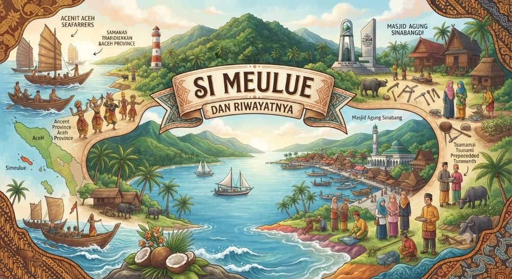 Simeulue dan Riwayatnya-Ilustrasi AI by A Salam Sahut