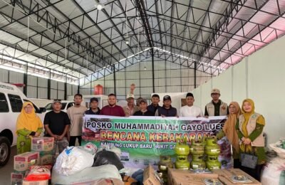Muhammadiyah Gayo Lues Salurkan Bantuan Kepada Korban Kebakaran Lukup Baru Rikit Gaib