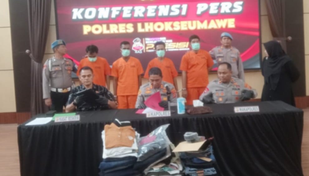 Kasus pencurian pakaian di Lhokseumawe