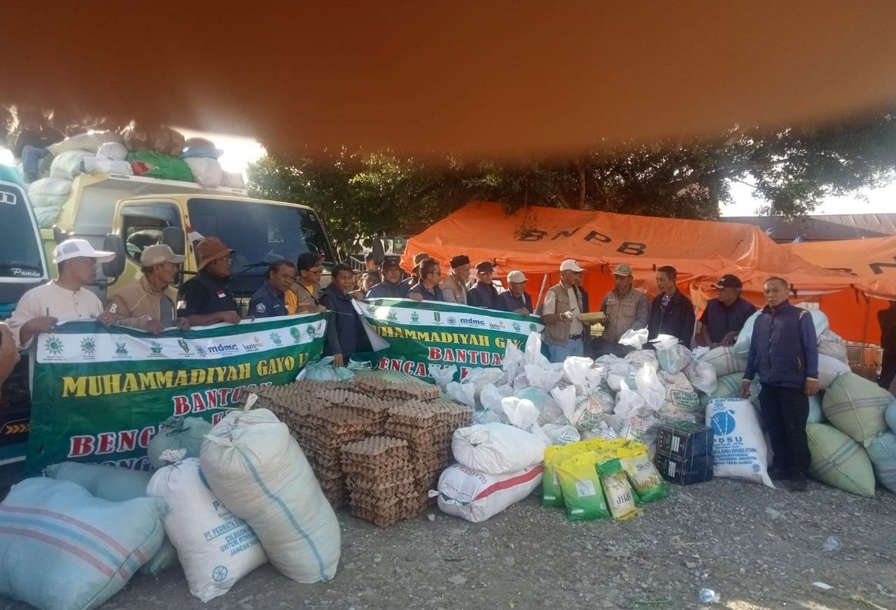 Muhammadiyah Gayo Lues bantuan korban kebakaran Jagong Jeget