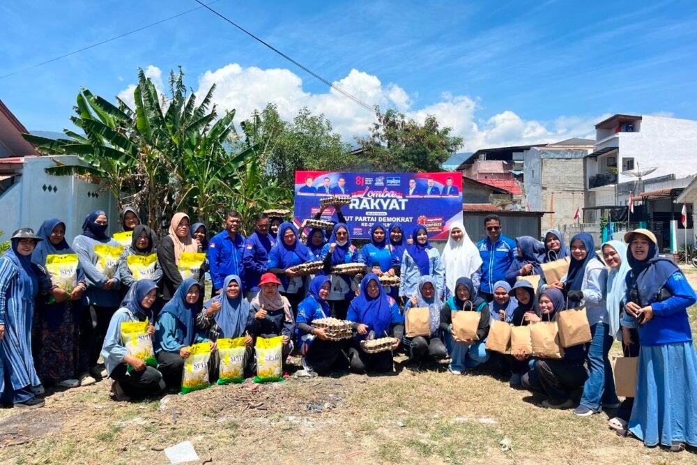 Pengurus Demokrat Gayo Lues bersama peserta lomba