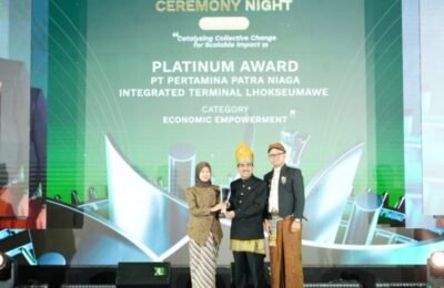 Pertamina Patra Niaga Sumbagut Borong 7 Penghargaan ISRA 2026, Gampong Berdikari Raih Platinum