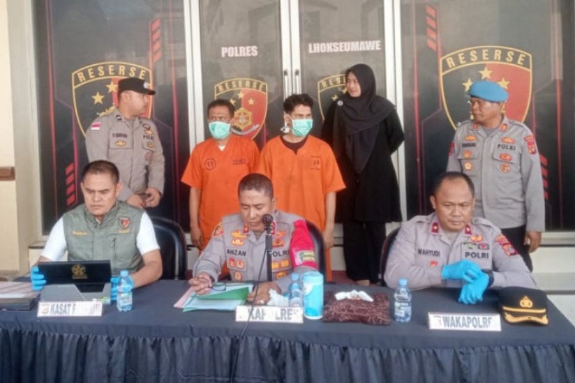 Polres Lhokseumawe konpres kasus penculikan terkait utang