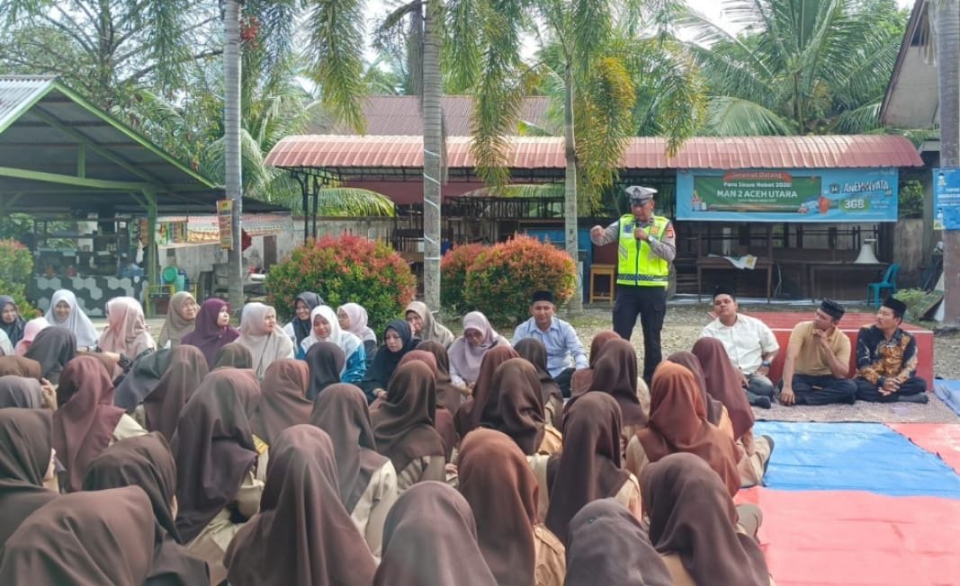 Satlantas edukasi keselamatan siswa MAN 2 Aceh Utara