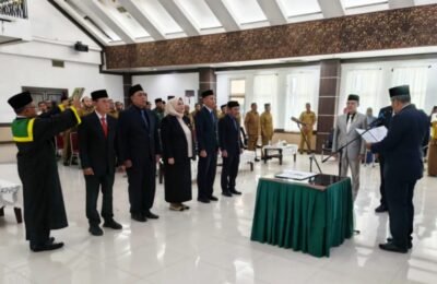 Sekda atas nama Bupati Aceh Utara lantik lima pejabat eselon II