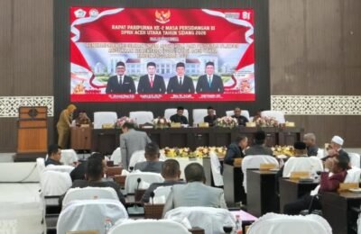 rapat paripurna DPRK Aceh Utara penyampaian KUA-PPAS 2027