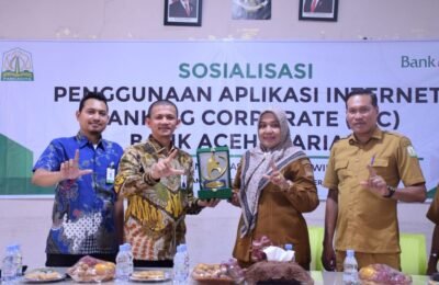 Bank Aceh Sosialisasikan Internet Banking Corporate kepada Satuan Pendidikan di Bireuen