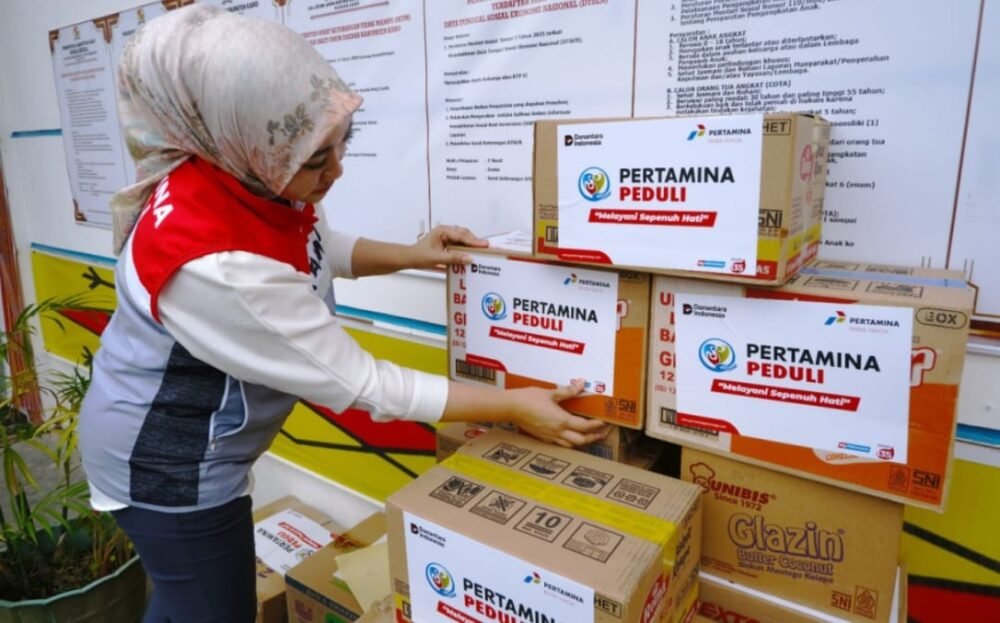 Bantuan Pertamina Peduli Sinabung