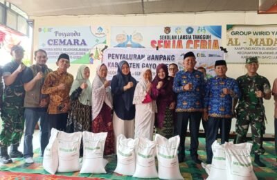Bulog Salurkan 552 Ton Beras Bantuan Pangan Untuk Warga Gayo Lues