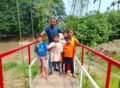 Jembatan Gantung Dibangun Kodim Aceh Utara, Buka Akses Baru bagi Anak-Anak Plu Pakam
