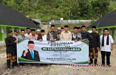 H. Irmawan Berhasil Perjuangkan Pembagunan Gedung MI Hingga Sumur Bor Pesantren Safinatussalamah