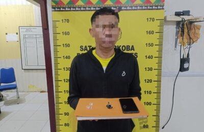 Satresnarkoba Polres Gayo Lues Amankan Pria Diduga Kurir Sabu di Durin